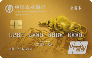 农业银行牛版公务信用卡 金卡